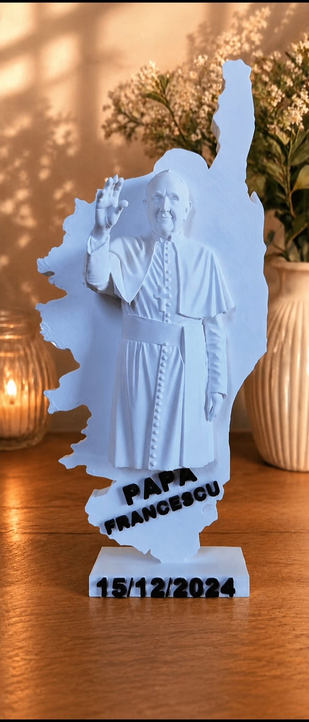 🕊️ Pape François en Corse – Édition 3D Commémorative