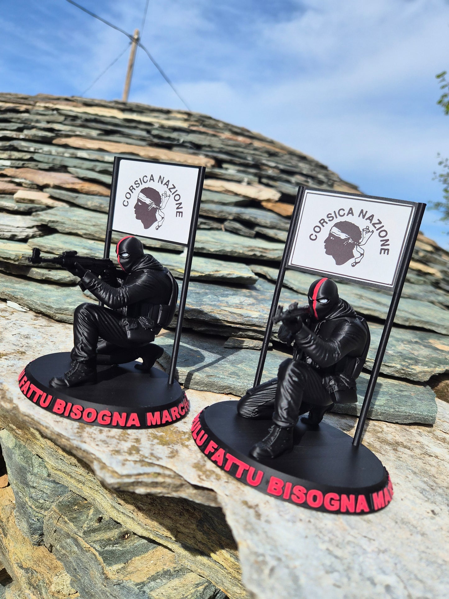 🔥 Figurine Ribellu  “A Populu Fattu Bisogna a marchjà ” en impression 3D 🔥