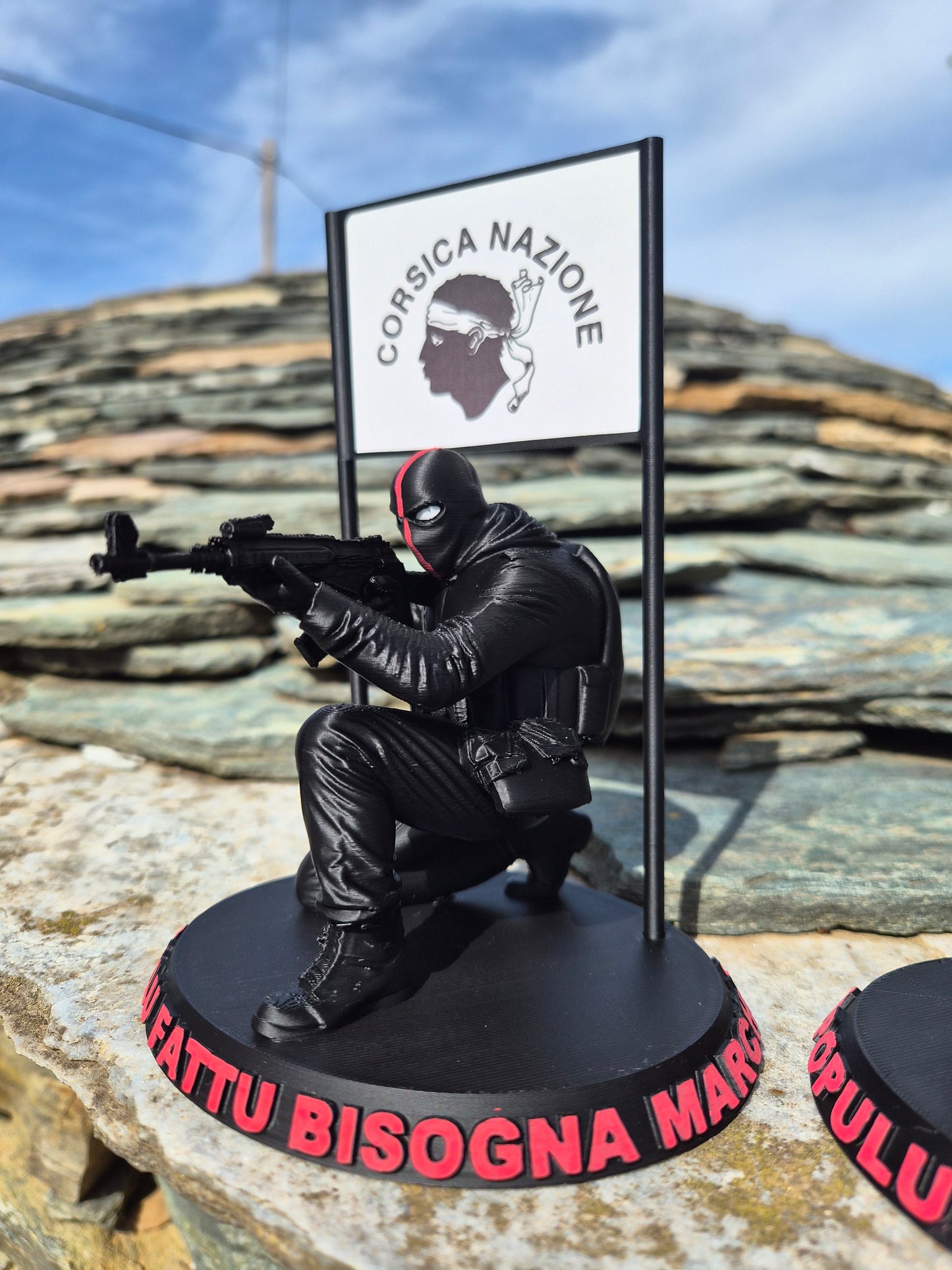 🔥 Figurine Ribellu  “A Populu Fattu Bisogna a marchjà ” en impression 3D 🔥